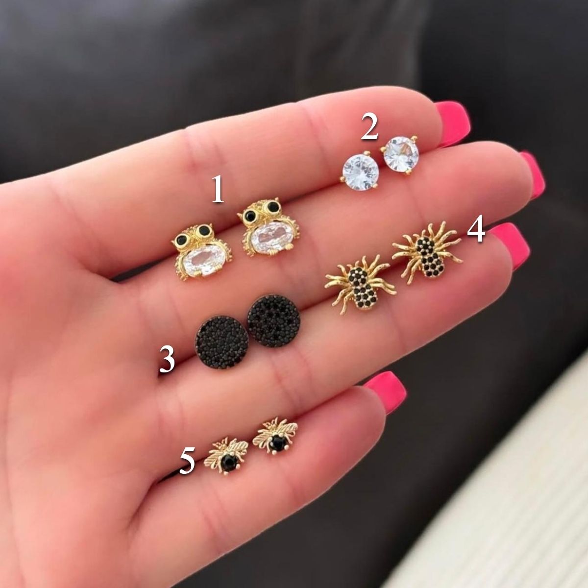 Mini búho, mini araña, mini abeja