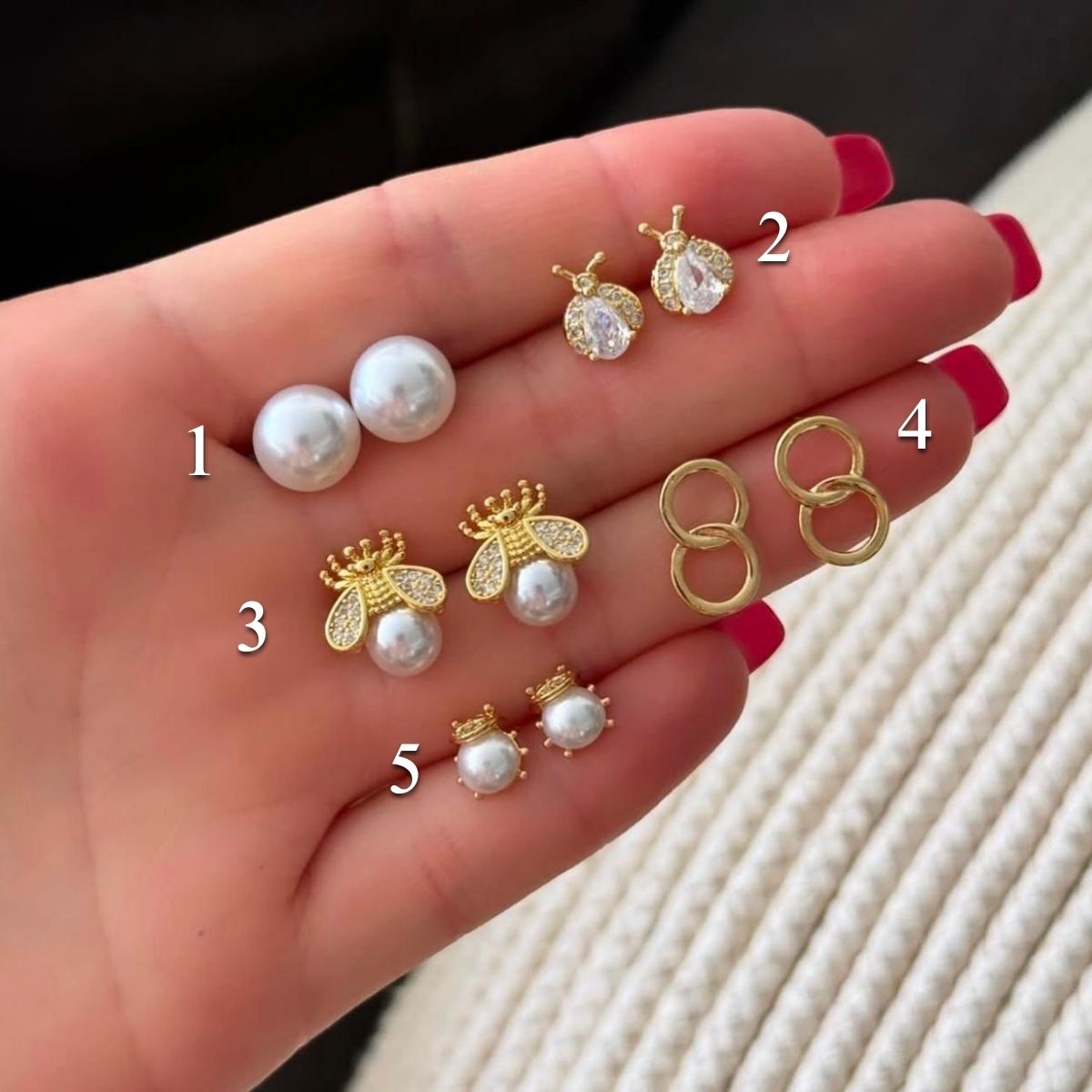 Perlas, catarina, abeja, dúo