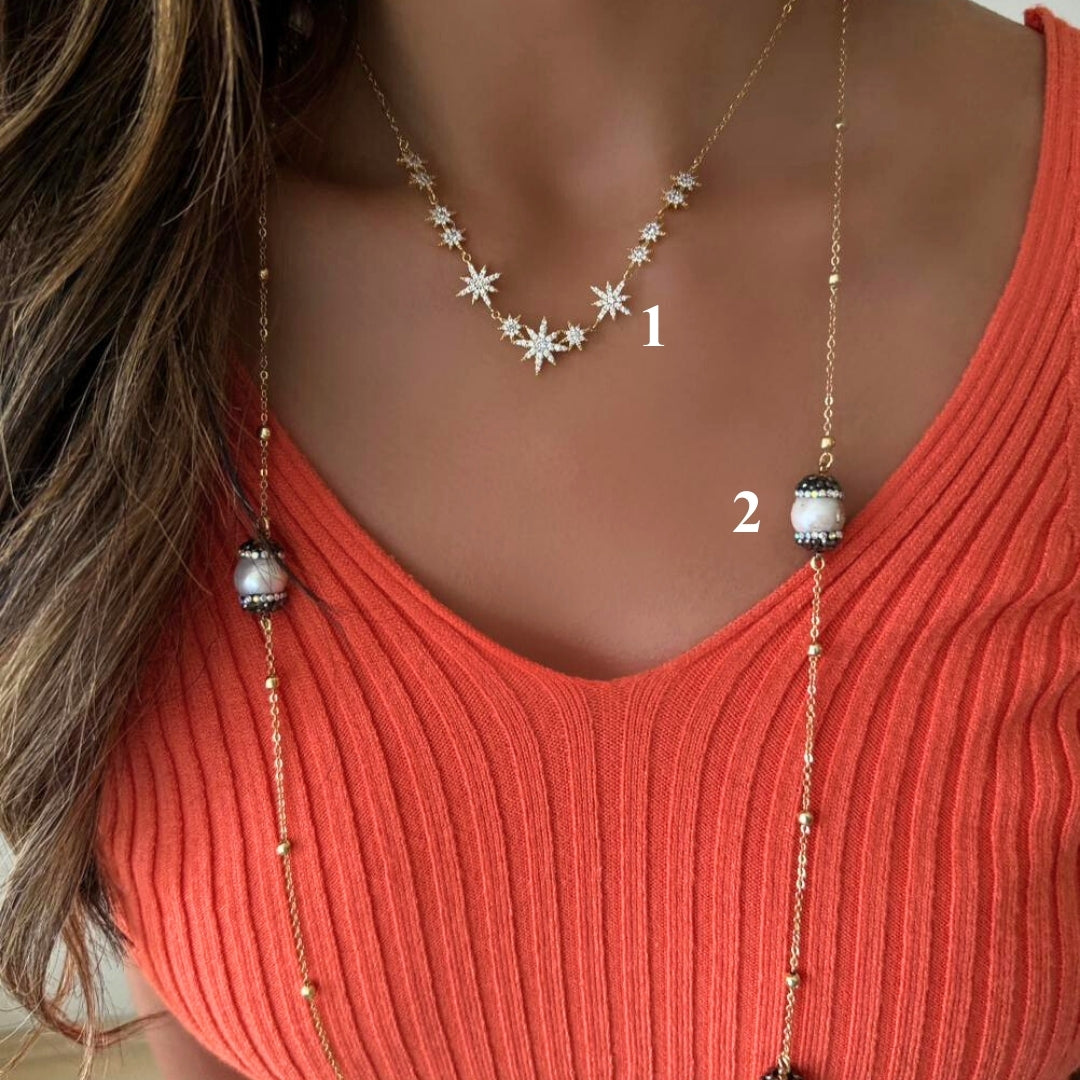 Mini estrella & Perlas sueltas