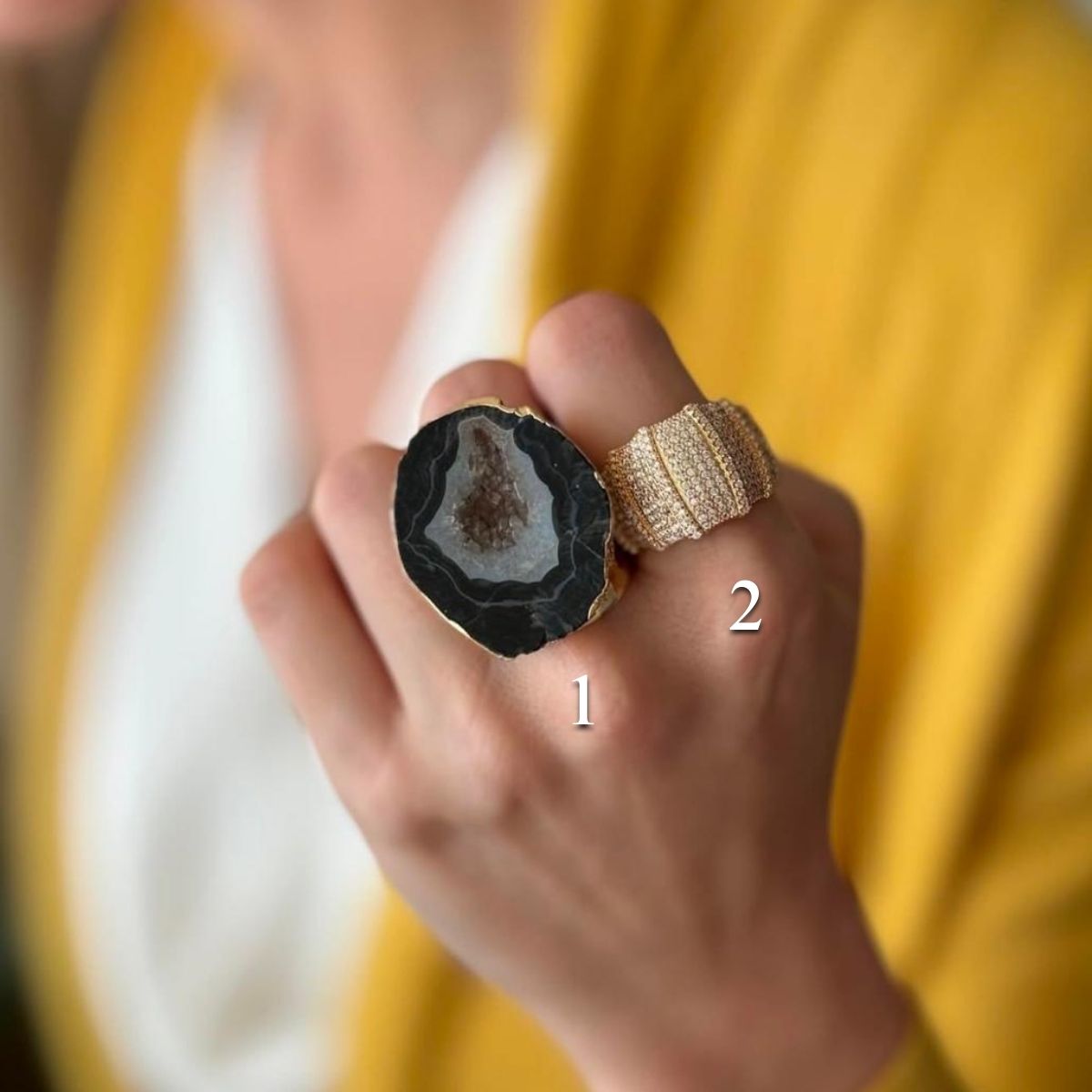 Marble geoda & Karat