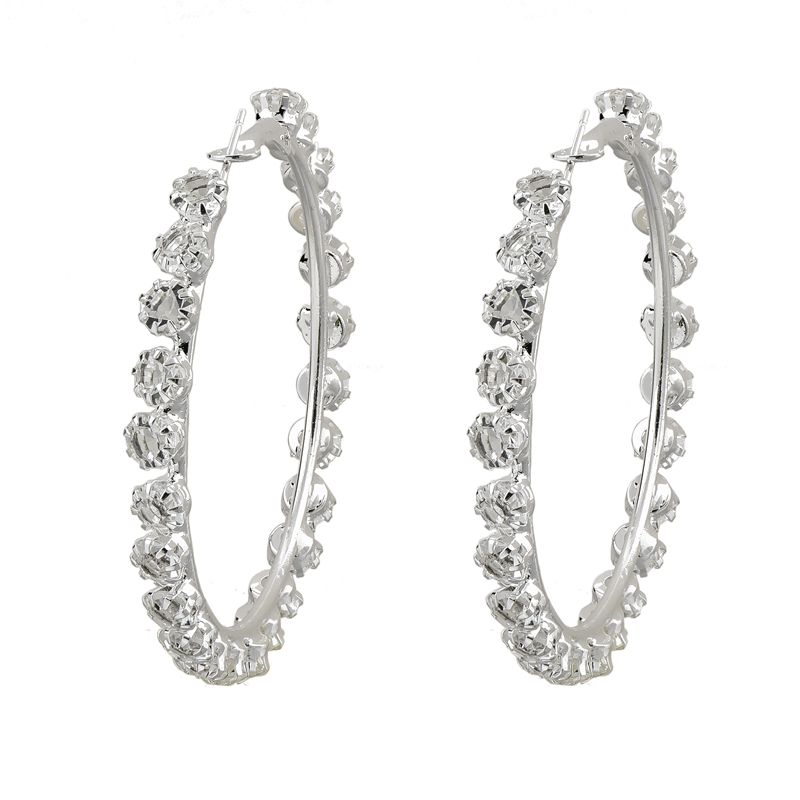 Arracadas maxi plateadas