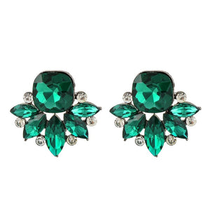 Aretes - media flor verde