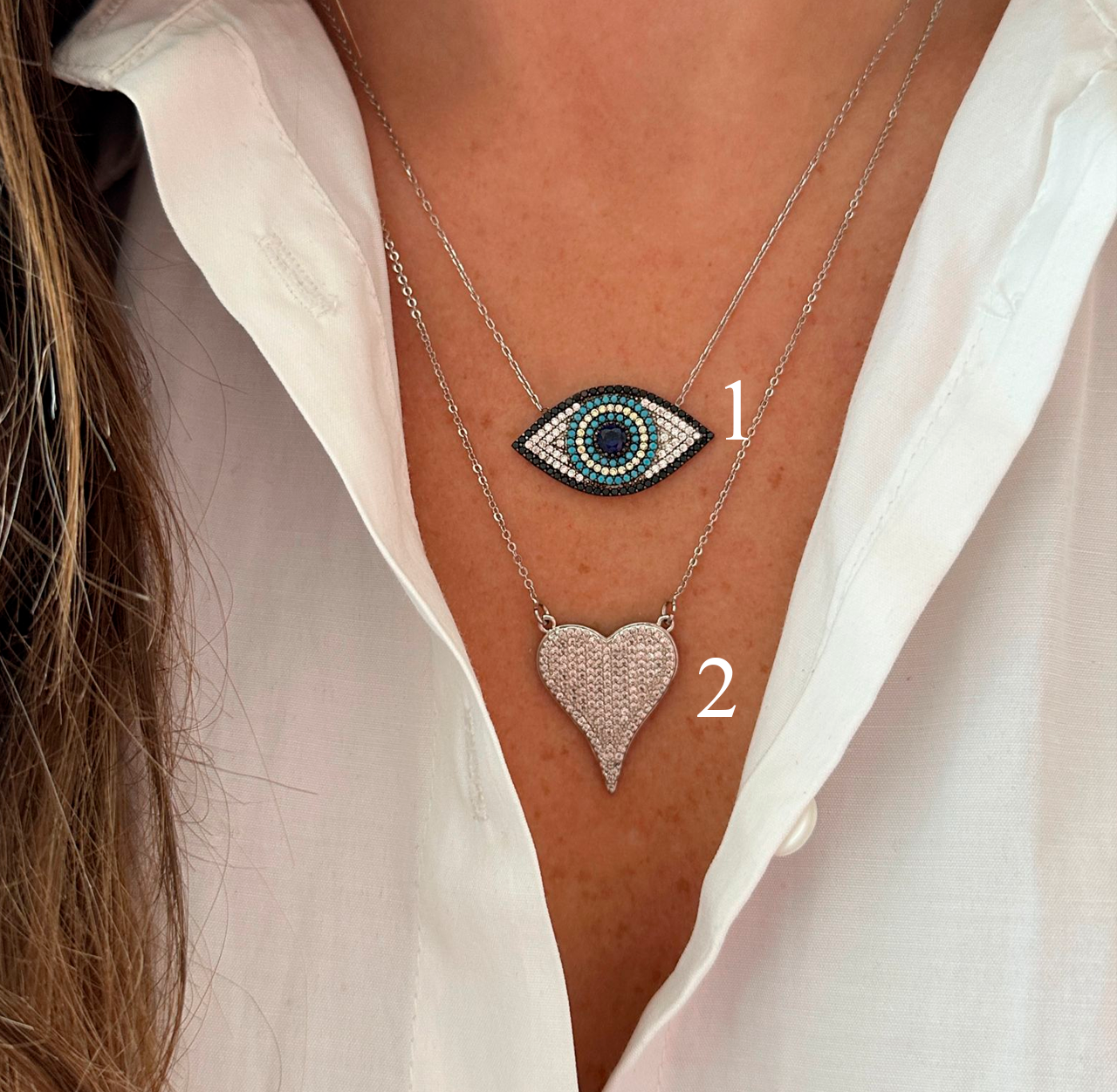 Ojo Turco alargado y Corazón alargado