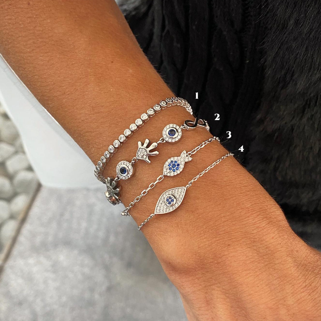 Mini, Charms, Pez y Ojo Turco Minimalist