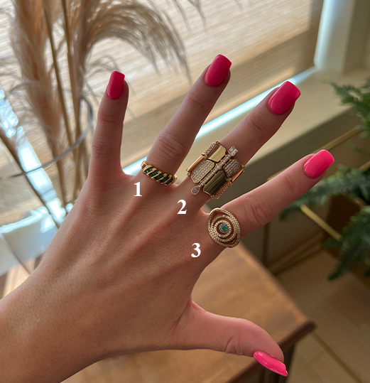 Churumbela verde & Asimétrico & Ojo concéntrico