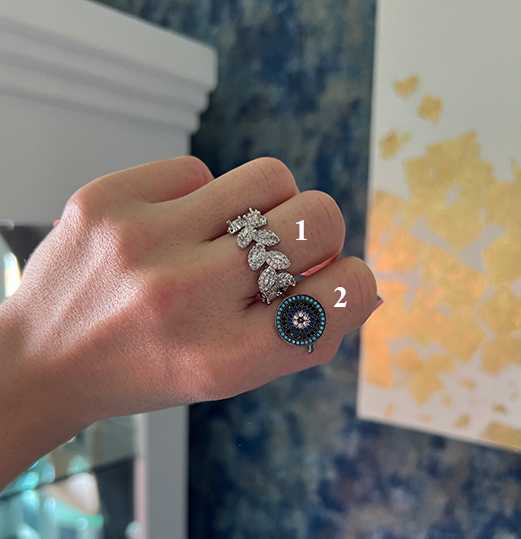 Hojas entrelazadas y Ojo redondo